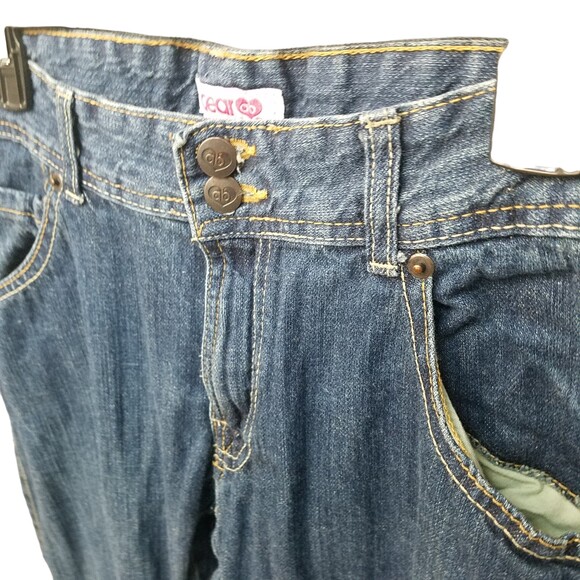 Dear ab Womens Size 12S Blue Solid BootCut Jeans - Picture 4 of 9